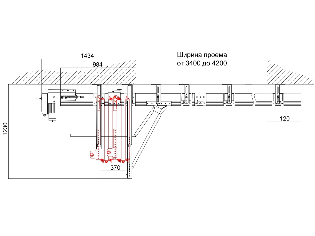 Схема открывания 4 + 0.